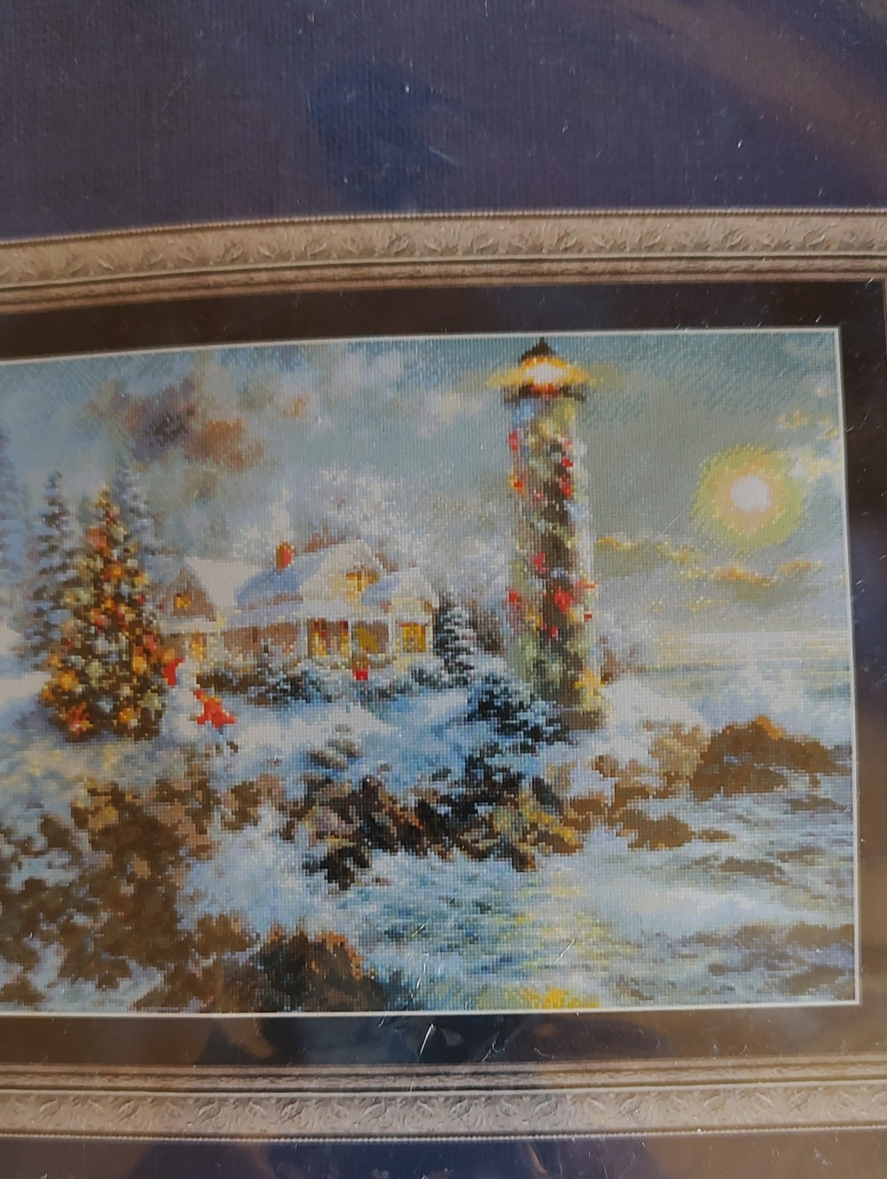 Winter Lighthouse Counted Cross Stitch Kit